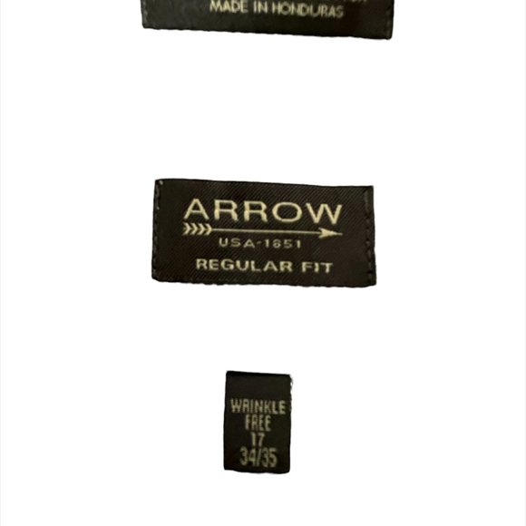 Arrow, Men's shirt, Size-17 (34/35), Preloved in Excellent condition - Picture 5 of 5